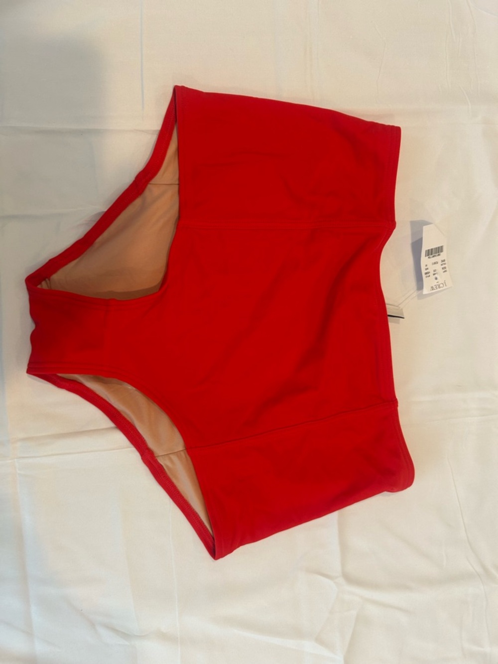 J. Crew Bright Red High-Waist Bikini Bottoms
